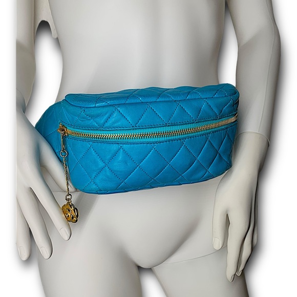 CHANEL CAMELIA MATELASSE TRIPLE CHAIN WAIST POUCH - Picture 3 of 16